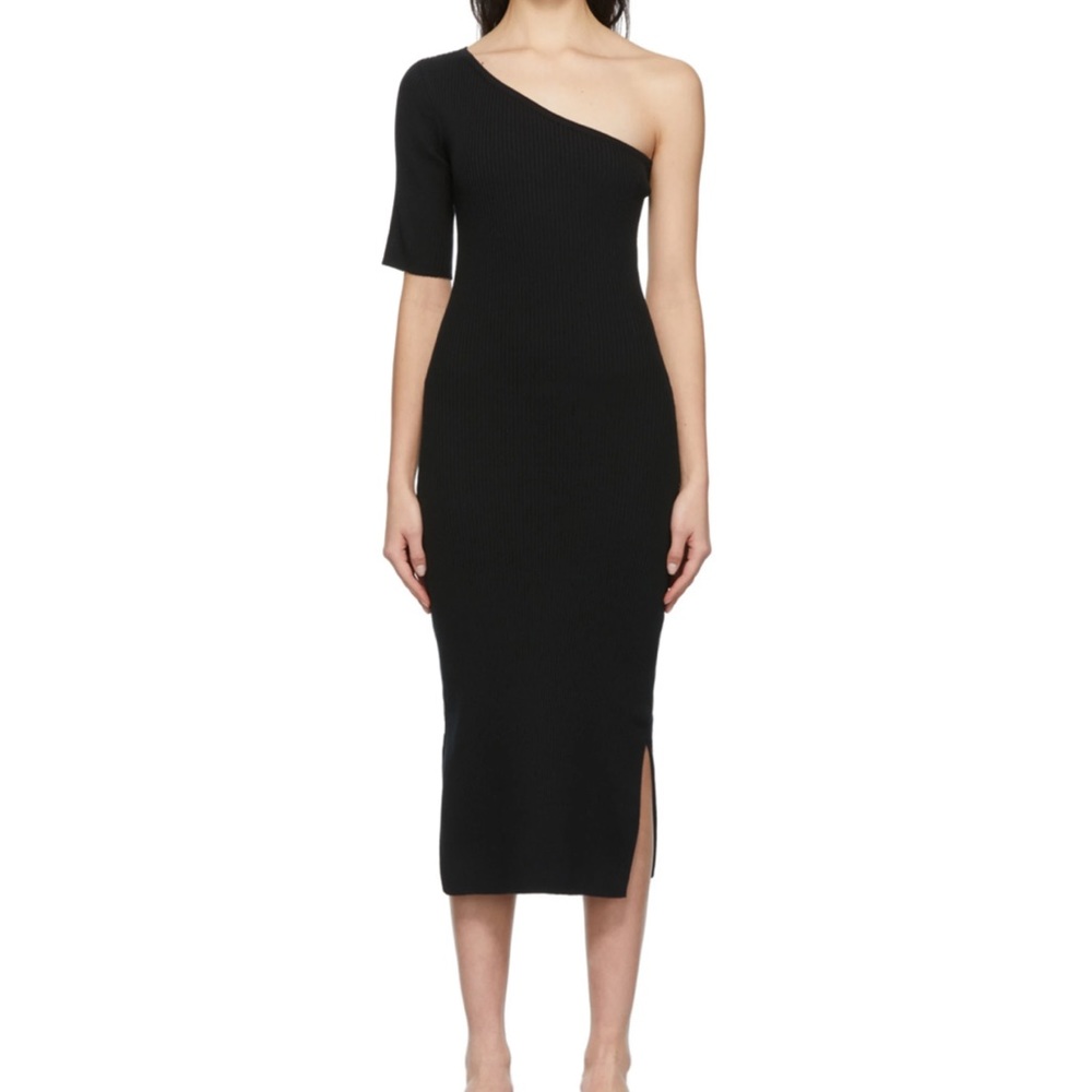 ❃ MATERIEL TBILISI: ONE SHOULDER RIBBED DRESS ❃